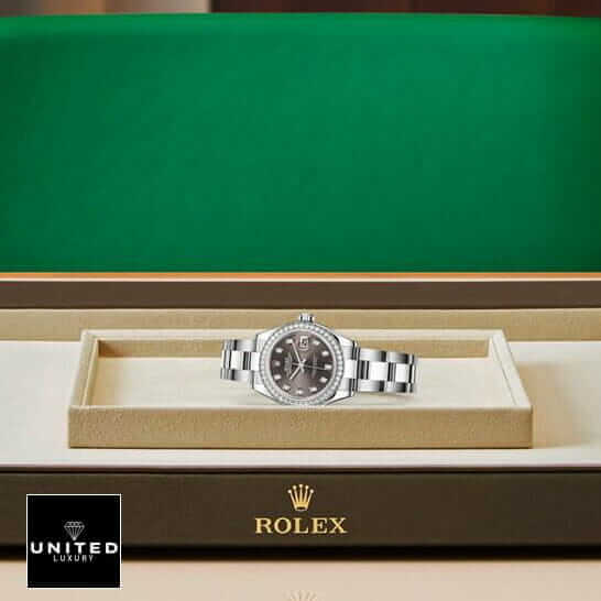 Rolex Dark Grey Diamond Replica 2 Rolex Datejust 128300 Dark Grey Diamond Replica