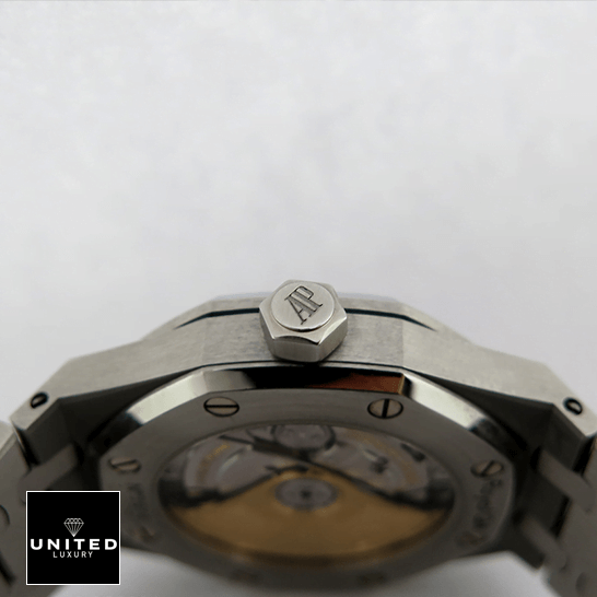 Audemars Piguet Royal Oak Offshore 26703ST.OO.A051CA.01 Replica 7 Audemars Piguet Royal Oak 15451 Replica crown on the ap logo