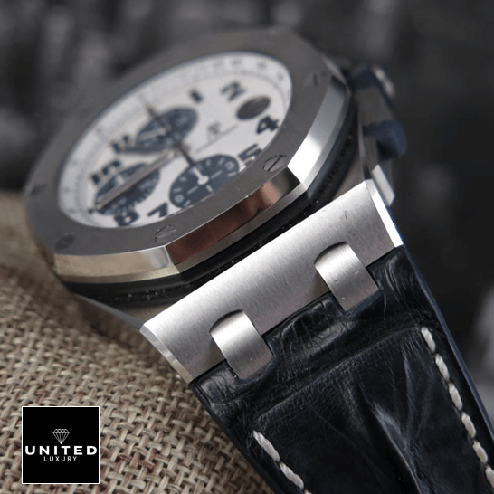 AP Watch Offshore Replica 6 Audemars Piguet Royal Oak White Dial Replica blue leather bracelet