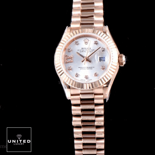 Rolex Everose Gold Replica 6 Rolex Lady Datejust Rose Gold 279175 Fluted Bezel Rose Gold Oyster Replica