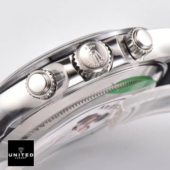 Rolex Daytona OysterFlex Replica 1 Rolex Cosmograph Daytona 116519 Replica Stainless Steel Case & Crown Pusher