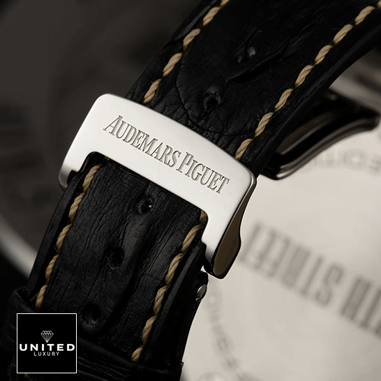 Audemars Piguet New York Replica Watch 7 Audemars Piguet 26298SK.OO_.D101CR.01 Leather Bracelet Replica steel clasp