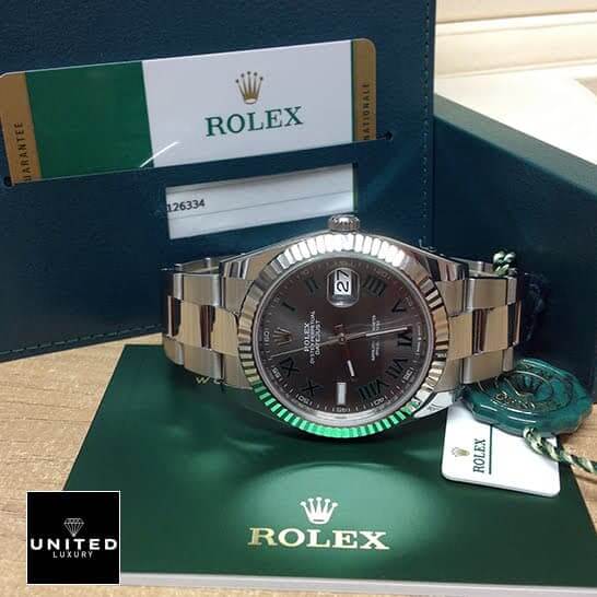 Rolex Datejust 126334 Wimbledon Replica 3 Rolex Datejust 126334 Wimbledon Fluted Bezel Oyster Replica & Guarentee Card