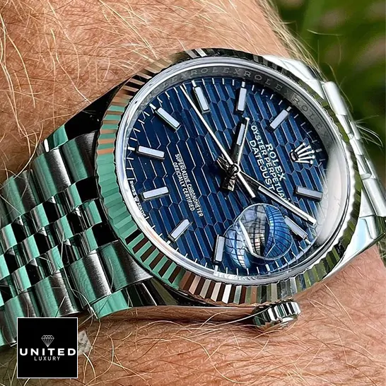 Rolex Datejust Steel Automatic 126234 Blue Dial Jubilee Replica 2 rolex 126234 blue motif replica