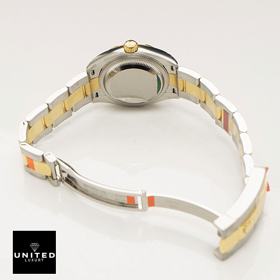 Lady Datejust 28mm Replica 2 Rolex 279163 Steel Yellow Gold Stainless Steel Case Replica opened clasp