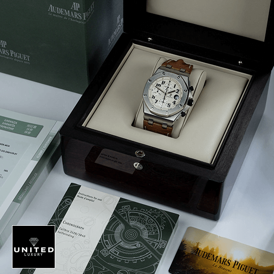 AP Safari Replica 9 Audemars Piguet 26170ST.OO_.D091CR.01 White Dial Replica in the box