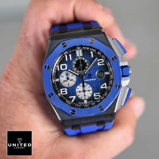 AP Black Blue Ceramic Replica 3 ap-royal-offshore-blue-replica-hand