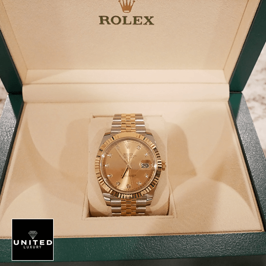Datejust 126333 Replica 4 Rolex Datejust 126333 Yellow Gold Diamond Jubilee in the rolex box