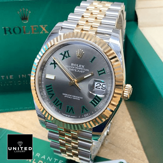 Rolex Datejust 126233 Wimbledon Replica 5 Rolex Datejust 36 Grey Romen Numerial Dial Replica in the box