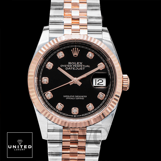 Rolex 126231 Replica 4 Rolex 126231 Black Dial Diamond Replica black background