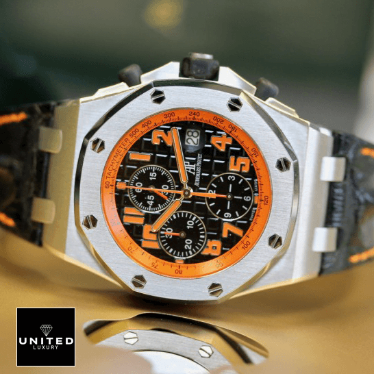 Lava Watches Replica 8 Audemars Piguet Orange Black Dial Replica side view